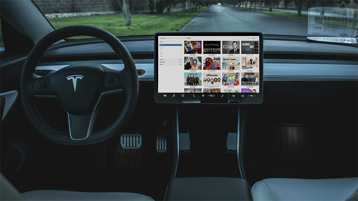 channels watch in tesla